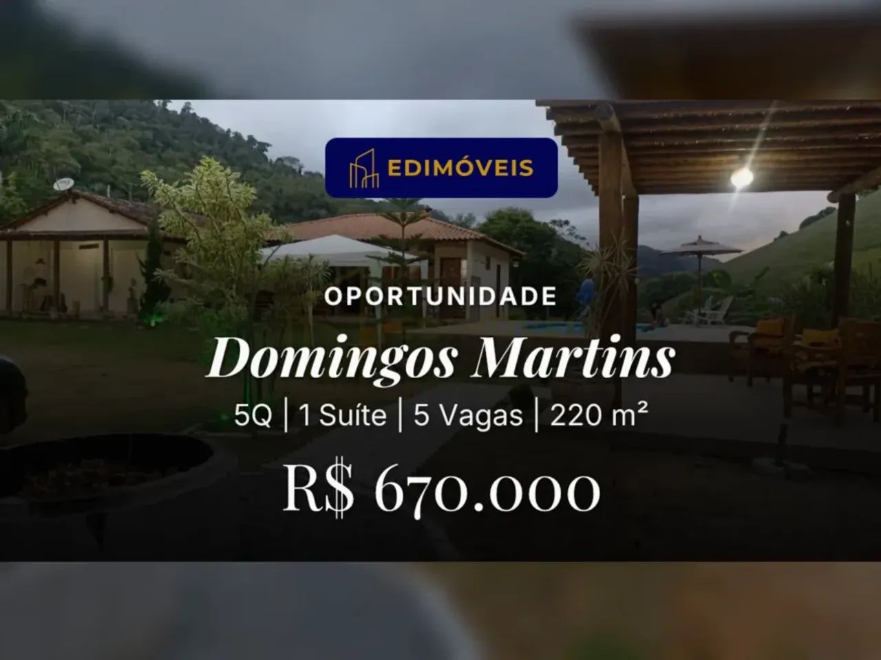 Incrível Casa com Piscina e Natureza em Domingos Martins