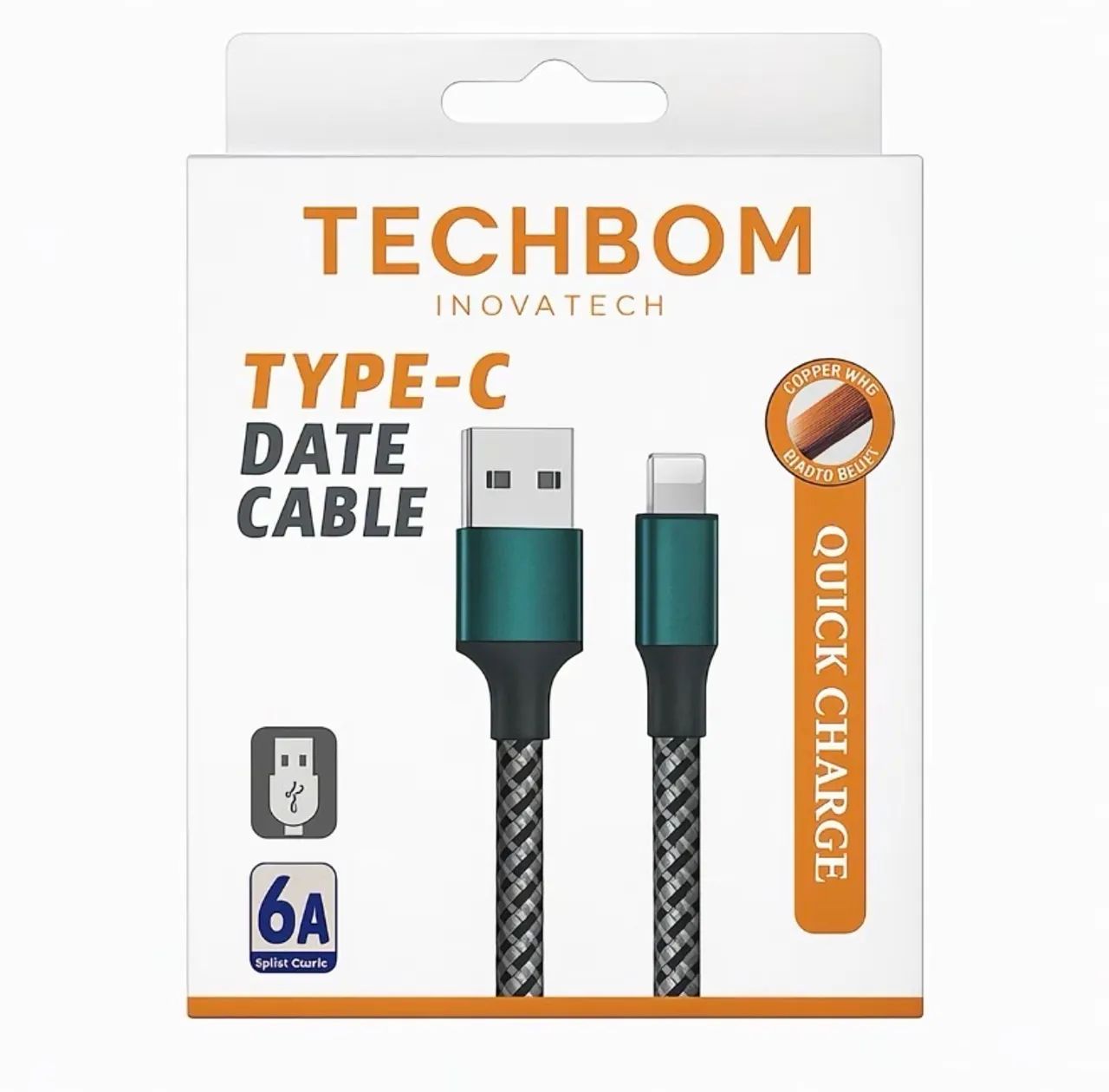 Cabo USB Tipo-C Techbom  - Foto 2