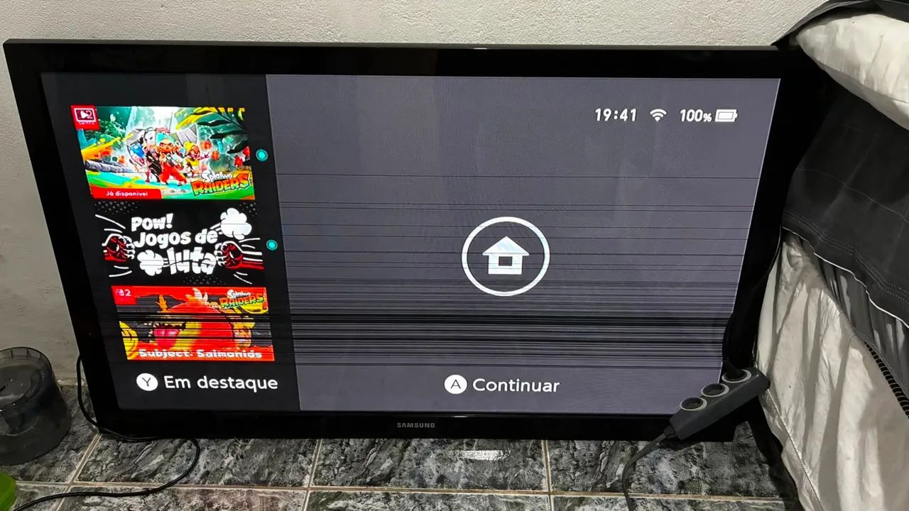 TV Samsung 50 polegadas com defeito