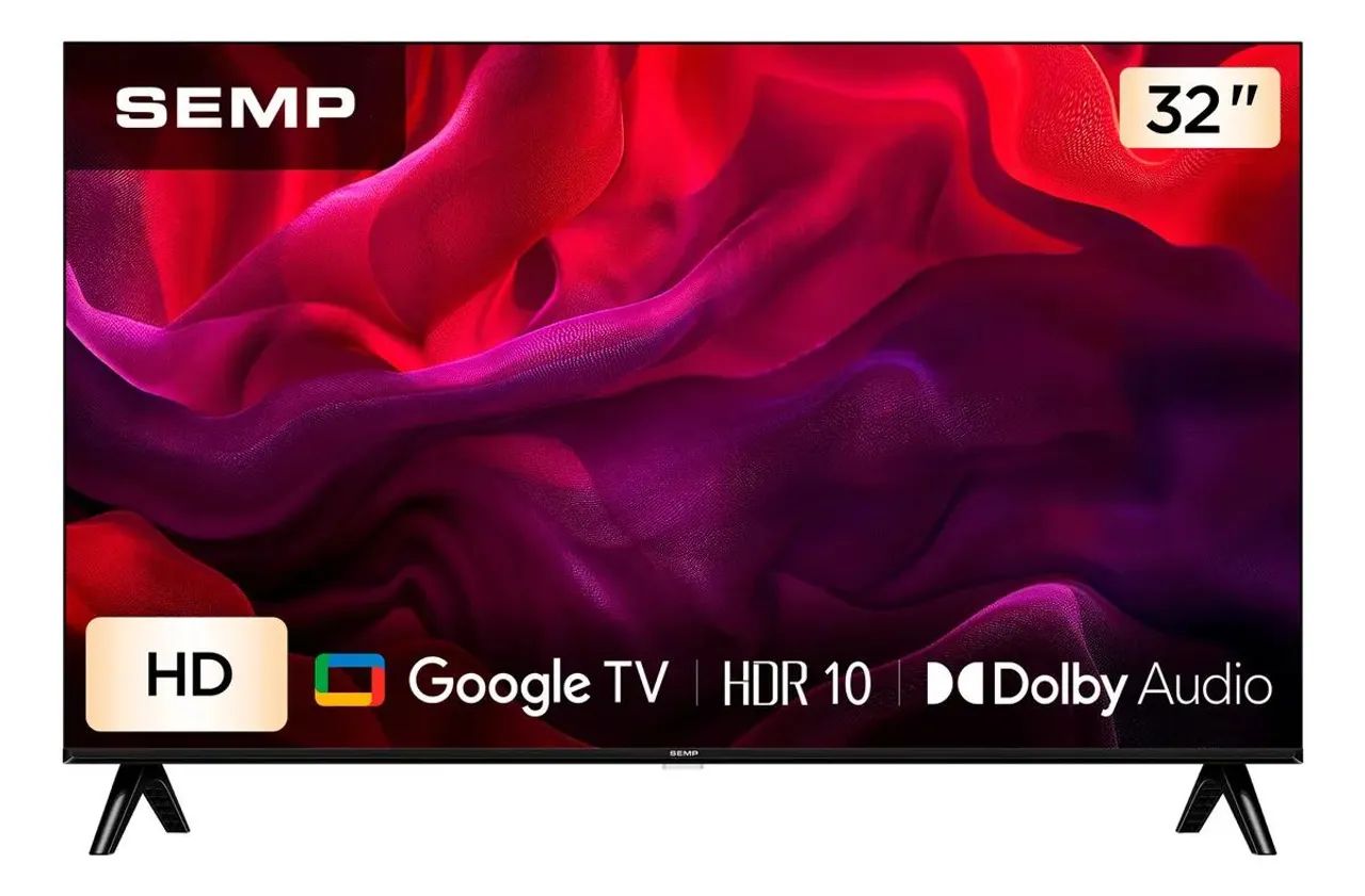 Smar TV Semp 32 Polegadas LED wi-fi Bluetooth Google tv 2 HDMI hdr10 e Dolby audio - Foto 2
