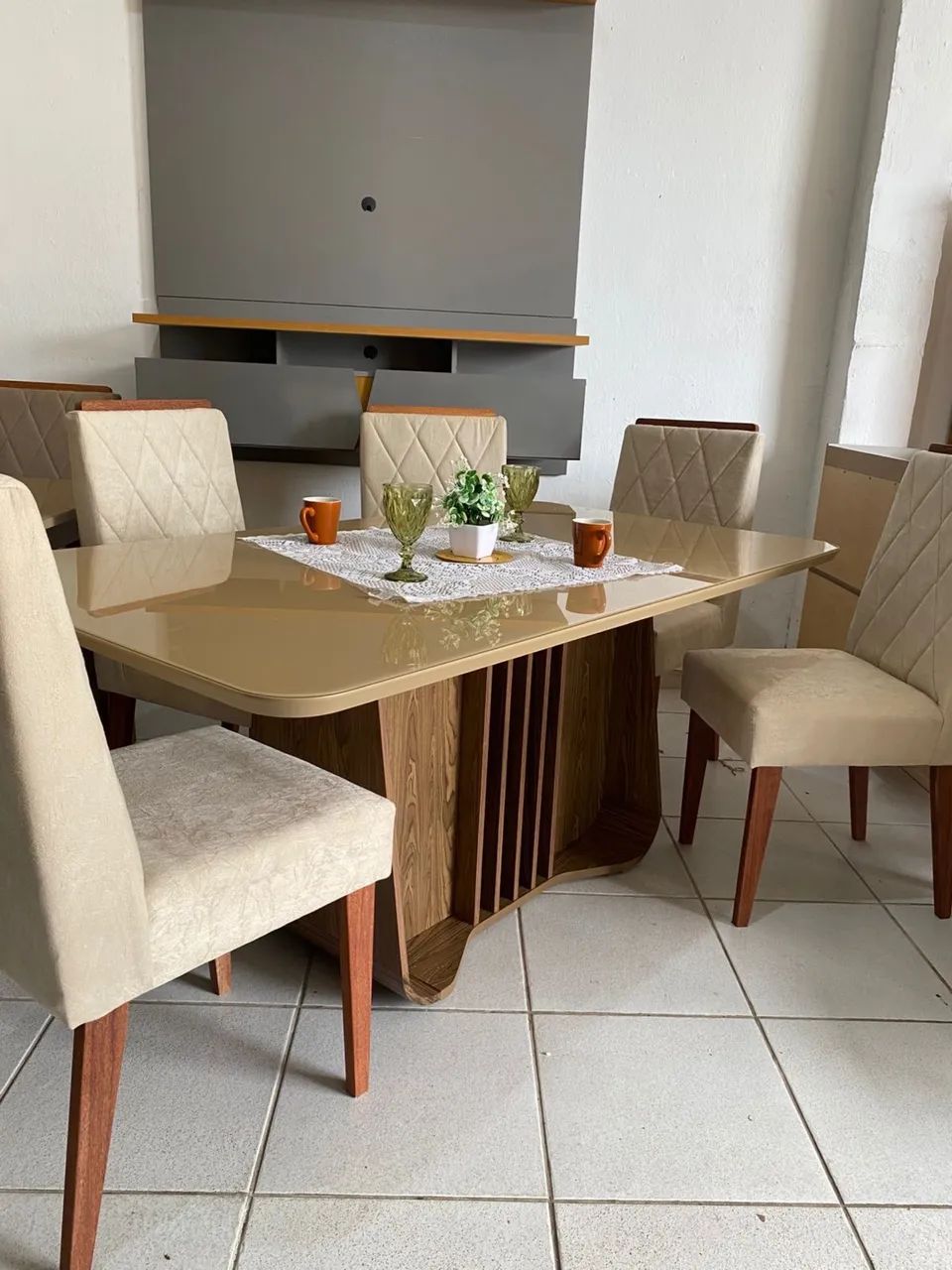 Mesa de jantar 6 lugares promoção 