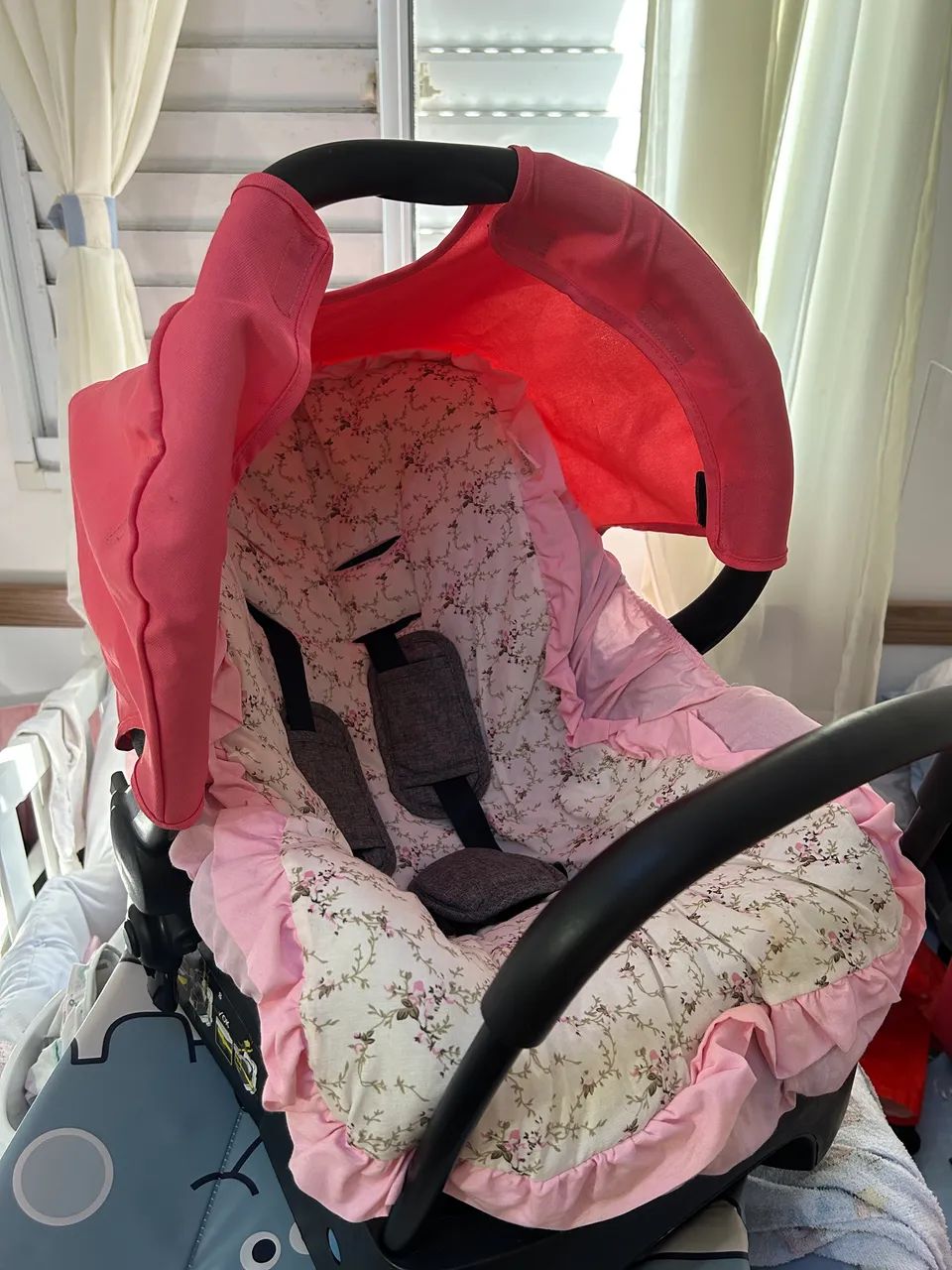 Carrinho e bebê conforto Safety Mobi 1st Rosa - Foto 2