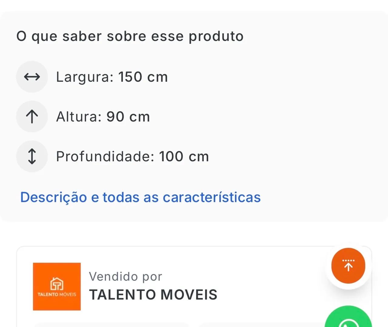 Sofá Cama Marcelle 2 Lugares 150 Casal Talento Móveis - Foto 2