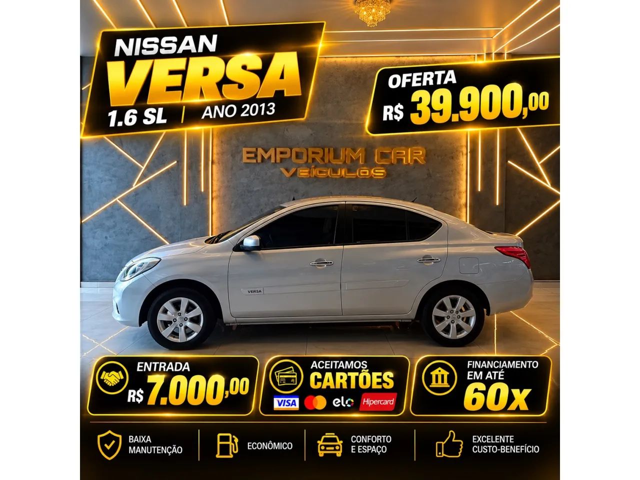 Nissan Versa VERSA SL 1.6 16V FlexStart 4p Mec. 2013