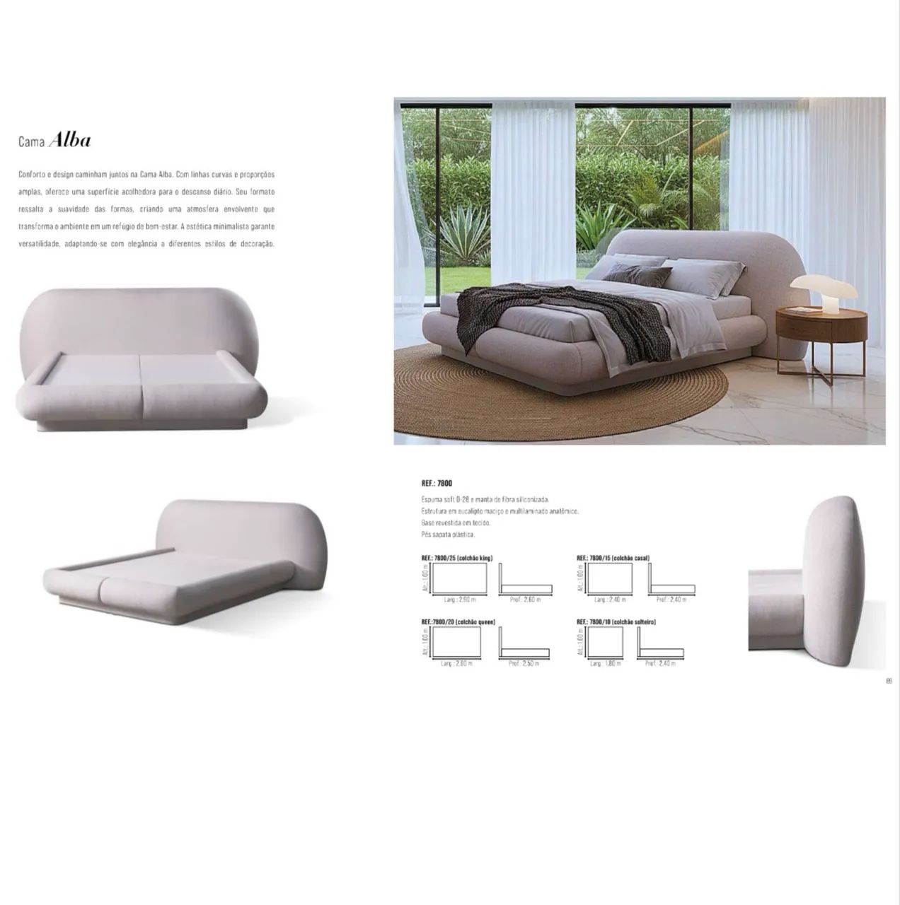Cama estofada  queen  - Foto 3