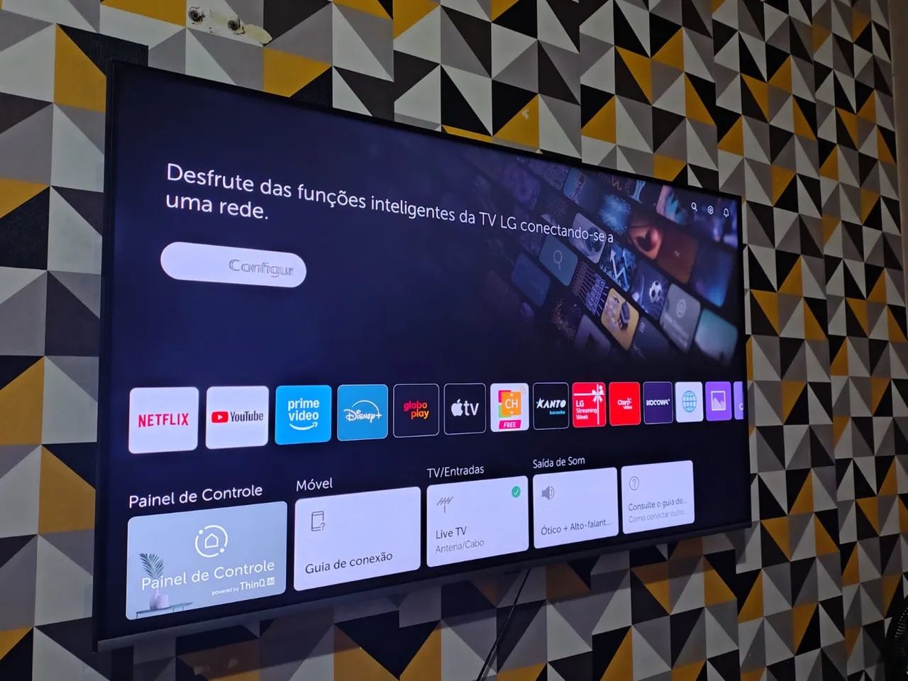 ?Smart Tv 55" LG 4k  Borda infinita, com imagem e áudio de cinema, top demais... - Foto 2