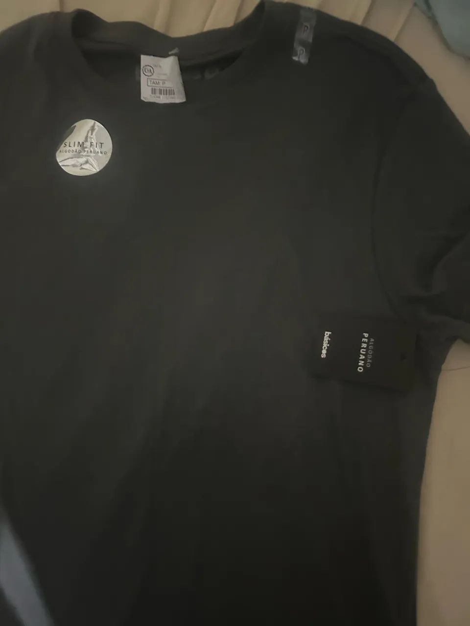 camiseta em algodão peruano, Nova. - Foto 2