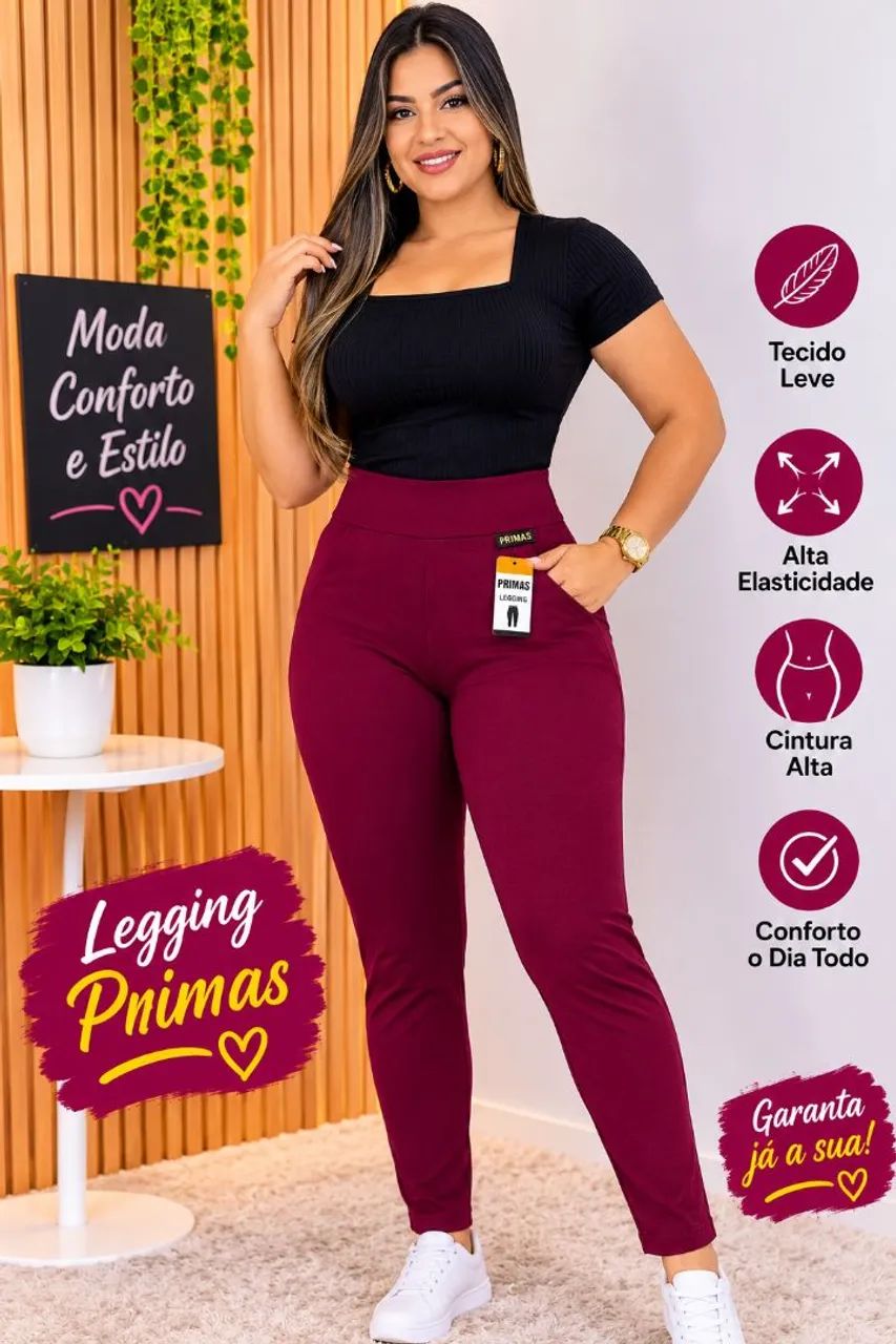 Calça legging feminina G 