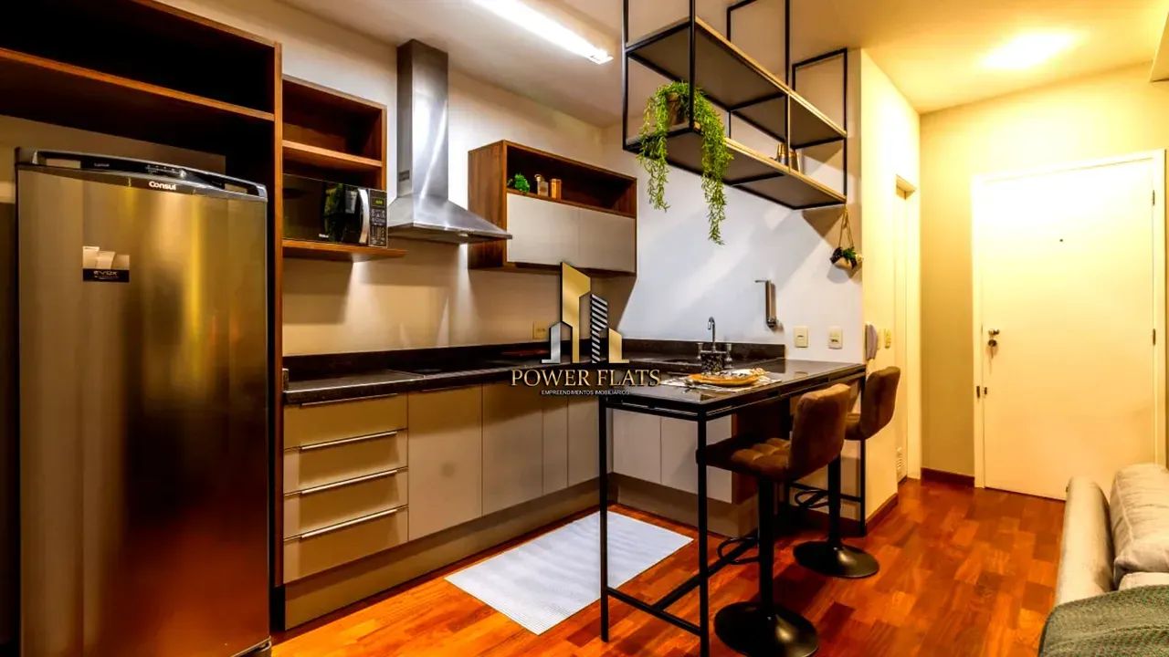 Flat duplex mobiliado para locação 45 m² 1 dormitório com vaga na Cidade Monções próximo à