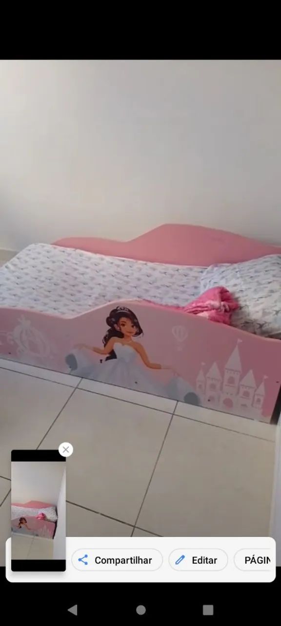 Mini cama + colchão 