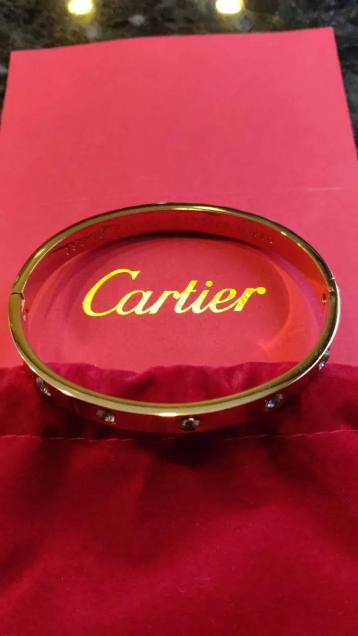 Pulseira Cartier Love (banhada) - Foto 3