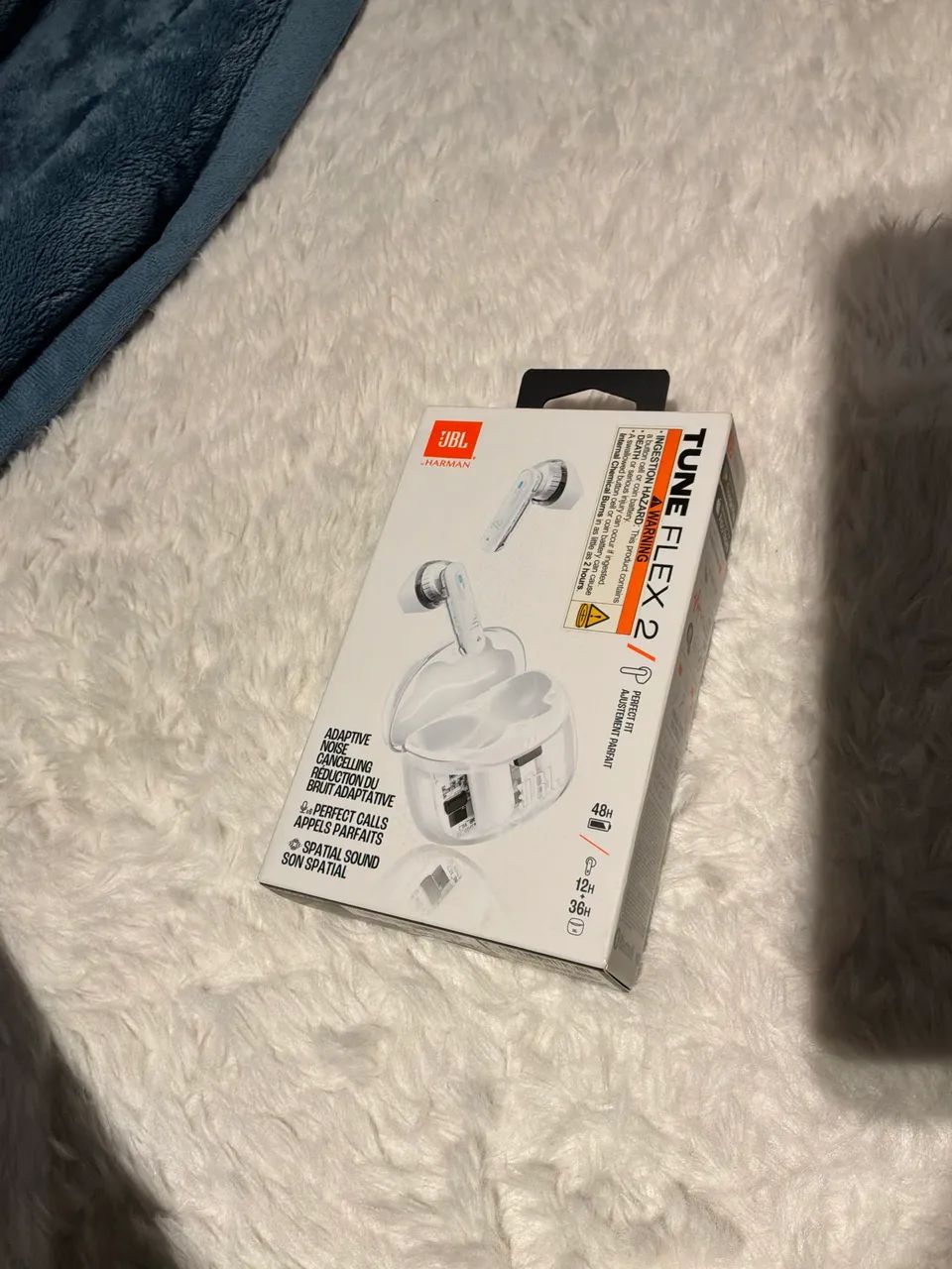 Fone Bluetooth JBL Tune Flex 2 Ghost NOVO (EUA)!