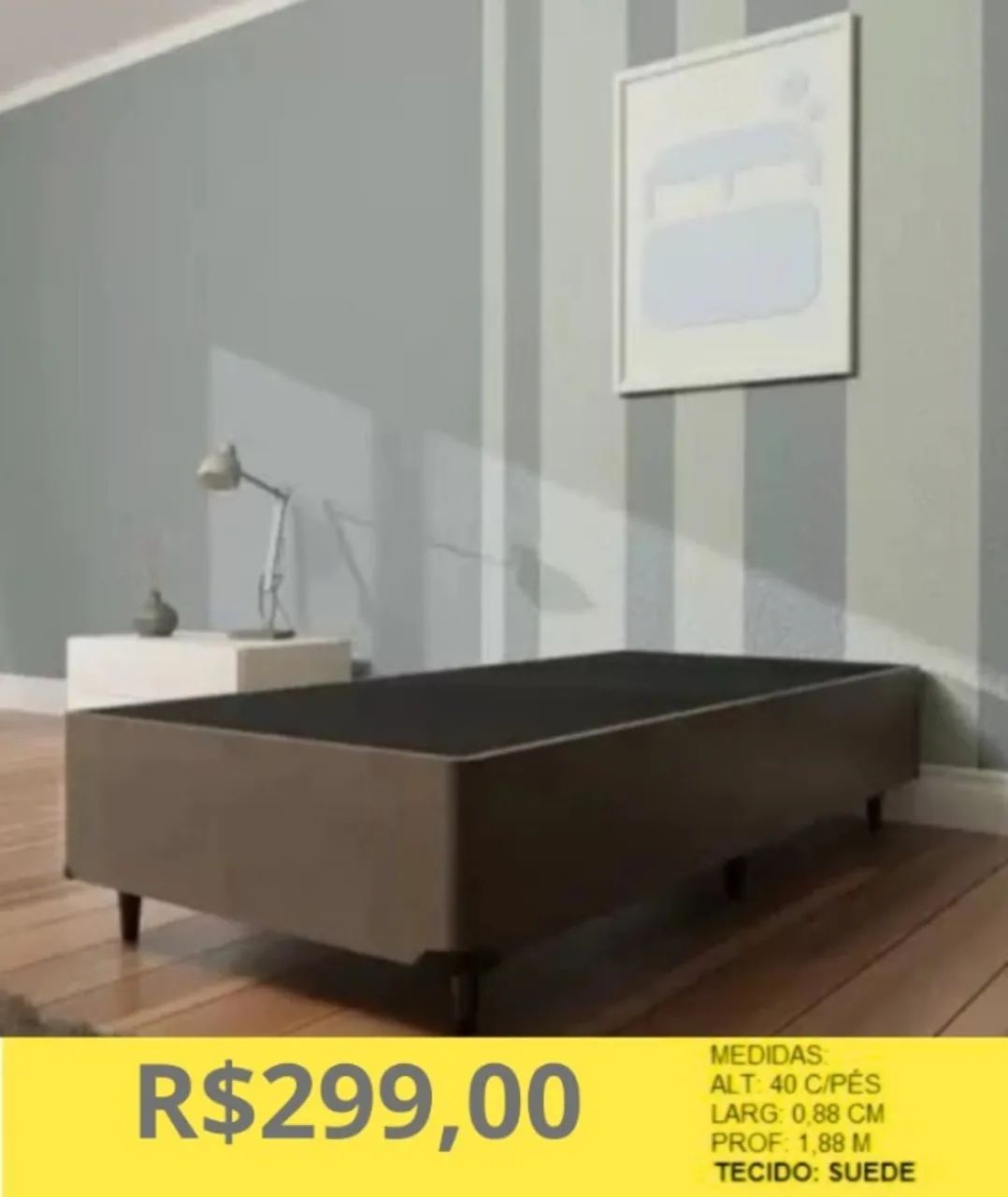 CAMA DE SOLTEIRO A PRONTA ENTREGA