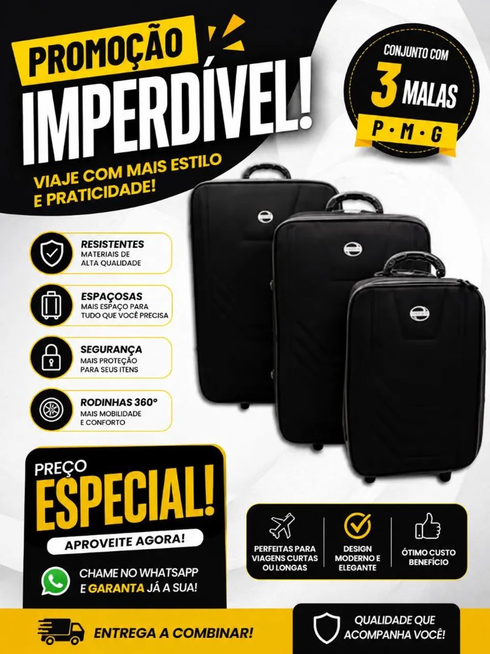 Mala de viagem novas 