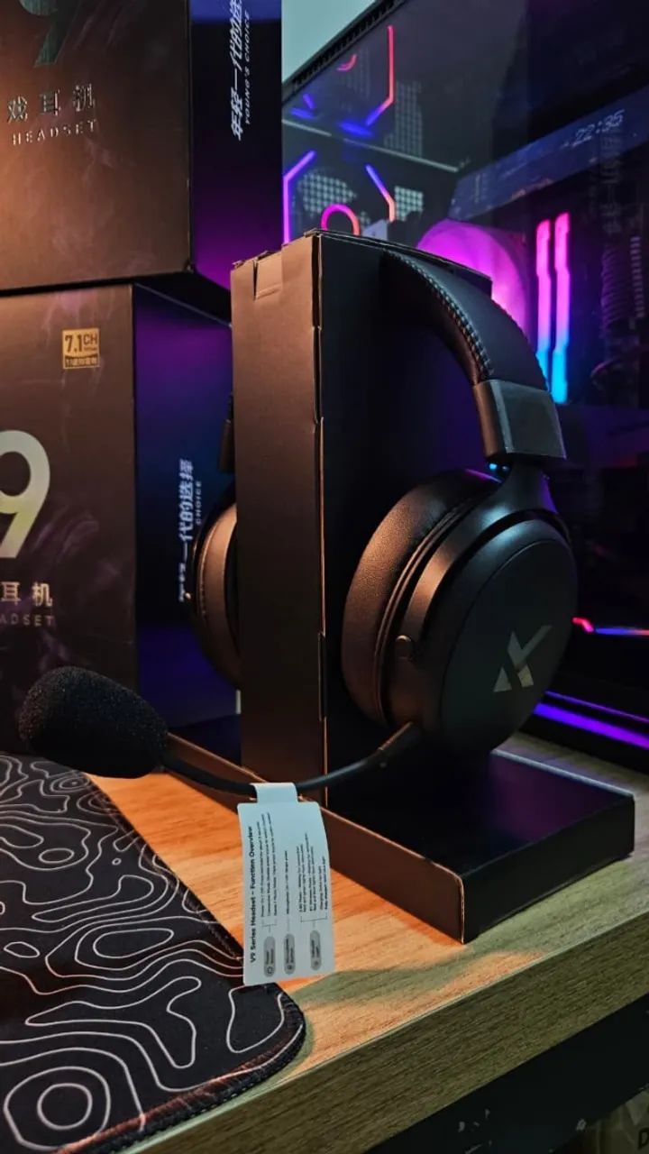 Headset Mchose V9 Pro Wireless (sem fio) + bluetooth, USB C - Foto 2