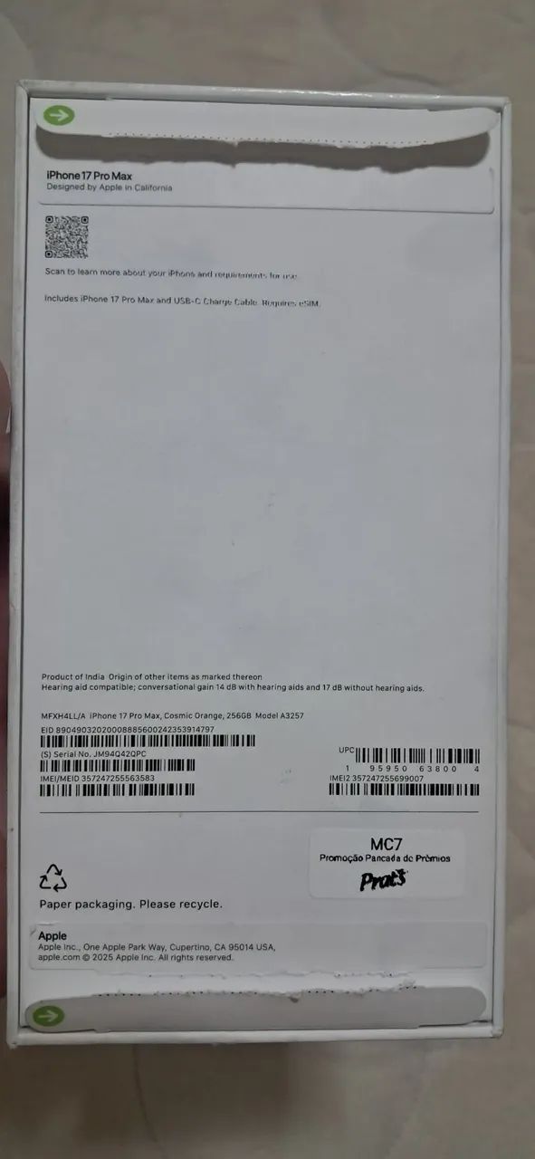 VENDO IPHONE 17 PRO MAX 256GB. - Foto 4