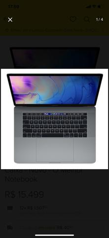 MacBook Pro retina 15,4 - 2018 - proposta somente em dinheiro