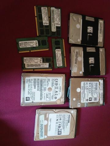 Vendo Hd e memorias faço 50 reais cada um