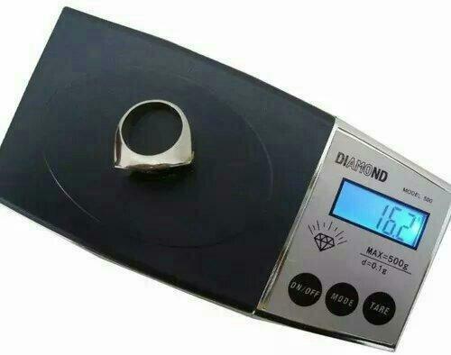 Mini balança digital de precisão décimo de grama 0,1g a 500g