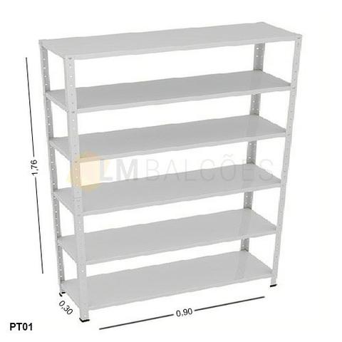 Prateleira De Aço 0,90 x 1,76 x 0,30 frete e Gratis