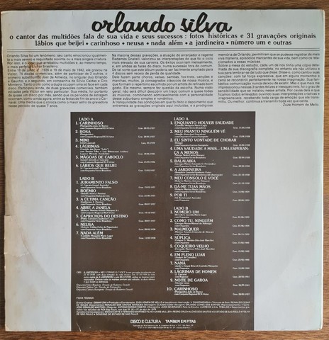 Disco LP Vinil Orlando Silva - Duplo - Foto 2