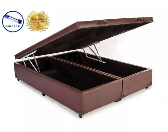 Cama Box Baú Queen Bipartido AColchoes 41x158x198