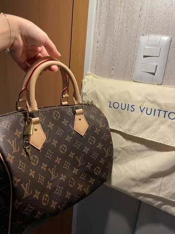 Bolsa Louis Vuitton Speed 35 Damier Original, Bolsa de mão Feminina Louis Vuitton  Usado 80655748