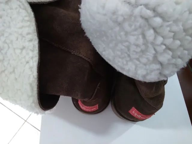 Bota feminina couro kipling marrom tamanho 39  - Foto 4