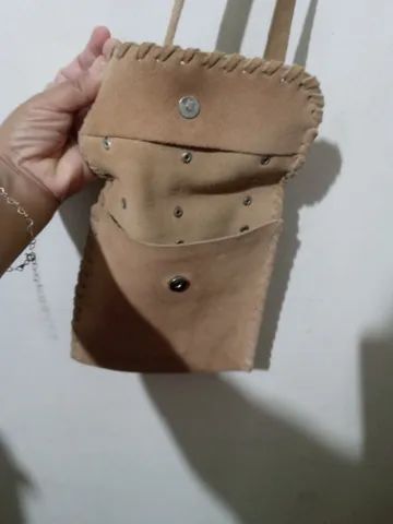 Bolsa transversal feminina de couro legítimo - Foto 5