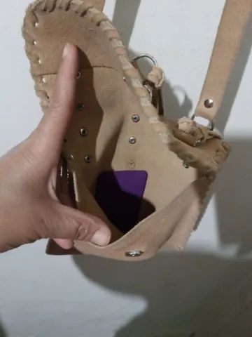 Bolsa transversal feminina de couro legítimo - Foto 3