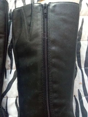 Bota couro legítimo Arezzo cano longo tamanho 35 - Foto 4