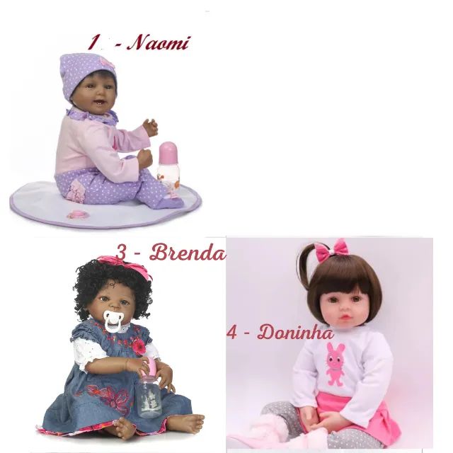 Boneca Bebê Reborn Corpo de Pano ou Silicone - Artigos infantis