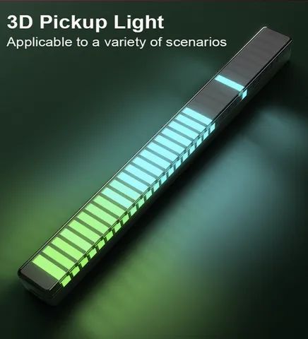 Rgb Led Sound Control Lights 3D 40 Leds - Foto 2