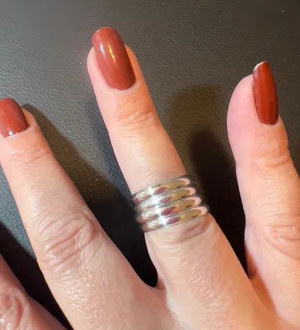 Conjunto de 4 alianças finas de Prata! - Foto 2