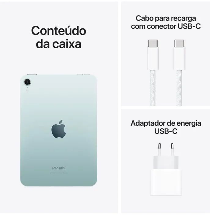 iPad mini A17 Pro 2024 (Wi-Fi, de 128 GB) - Azul modelo:A2993 lacrado  - Foto 5