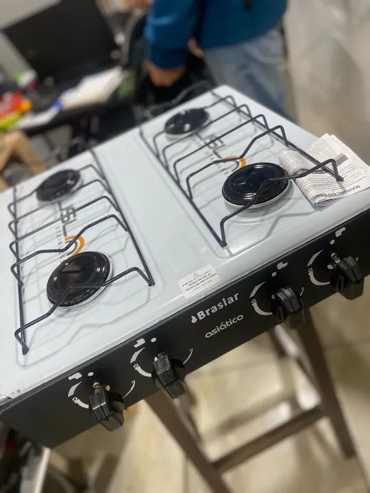 Fogão 4 Bocas A Gás Reforçado De Mesa  - Foto 2