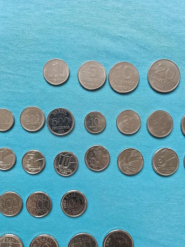 Moedas antigas década de 80 e 90 coleção estado de novas - Foto 4