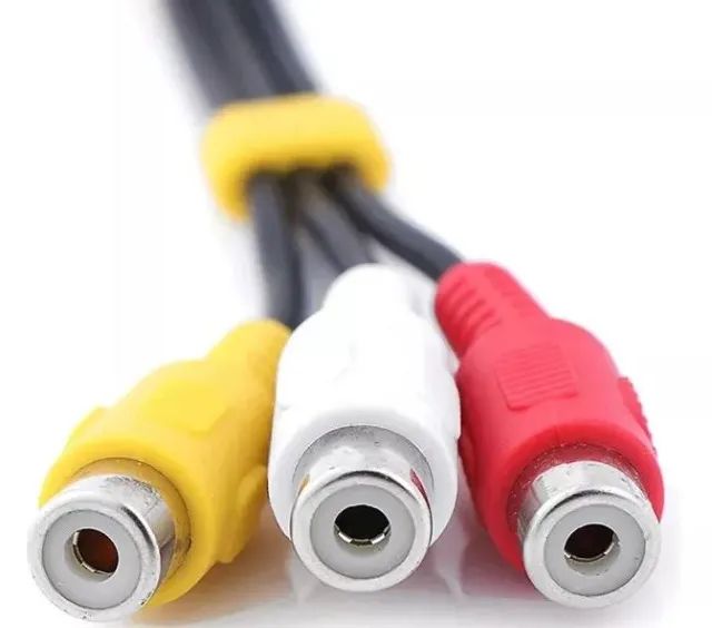 Cabo Adaptador Curto P3 P2 3 Rca Femea Audio Video  Arduino Automação COD-CP738   - Foto 4