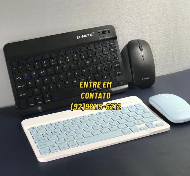 Teclado e Mouse Sem Fio Bluetooth Combo Completo? - Entregas 9h as 22h - Foto 2