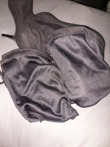 Bota cano alto Camurça n39 NOVA* - Foto 3