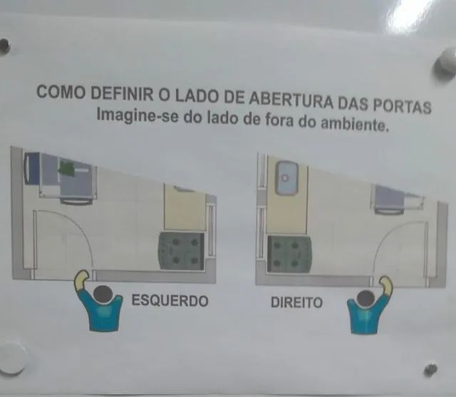 Porta social 2,10x80 lado ESQUERDO no alumínio brilhante   - Foto 2