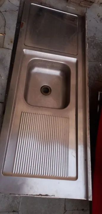 Pia de inox de 1,50 mts