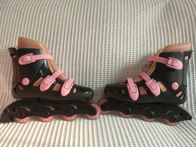 Patins in-line roller 4 rodinhas número 37/38 - Foto 4