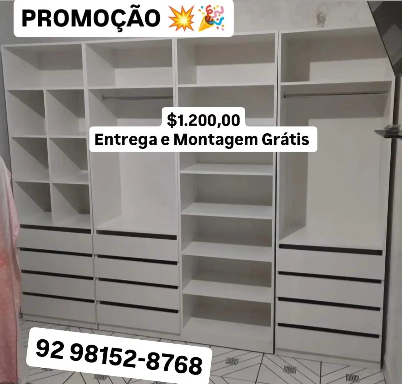 CLOSET EM PROMOÇÃO BLACK FRIDAY