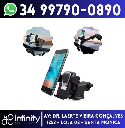 Suporte Celular para Carro Painel Vidro