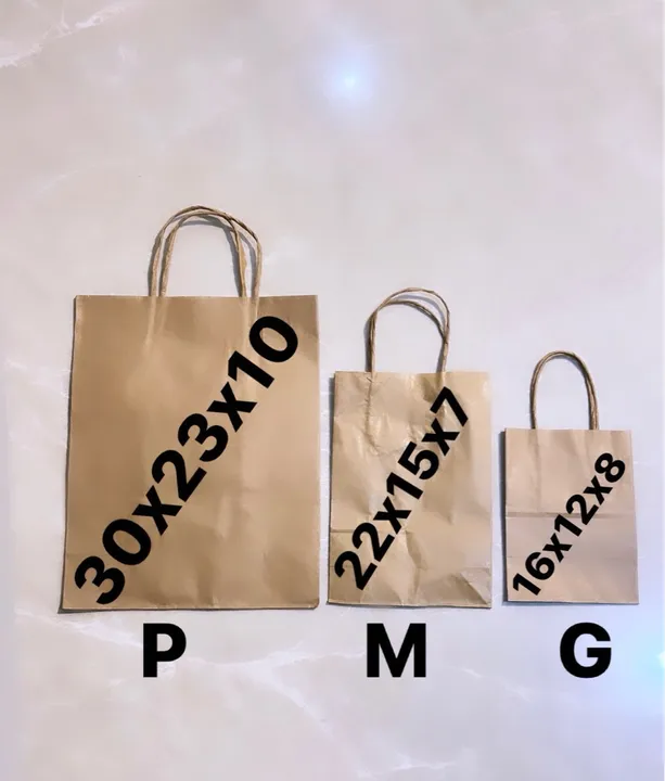 Sacolas em papel Kraft