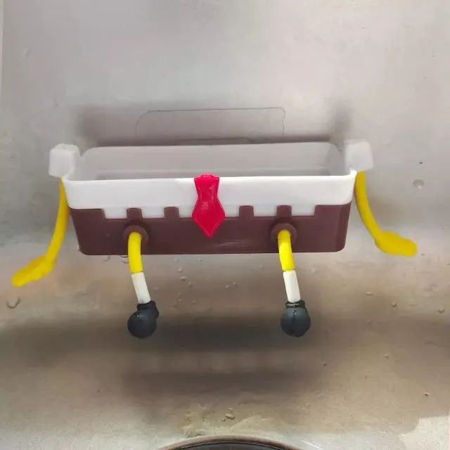 Porta Esponja Suporte de cozinha do Bob Esponja Escorredor Pia de decoração Lavar louça - Foto 3