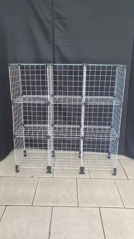 Balcão Aramado Com Tampo de Vidro - 0,90 x 1,00 x 0,30m - Foto 2