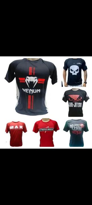Camisas de marca para treinar - Venum, Max, Jiu-Jitsu