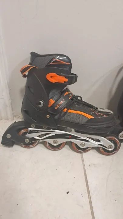 Patins Gonew Flexx 2.0 In line - Fitness - ABEC 7 USADO - Foto 2